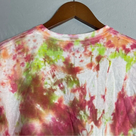 Gildan Red, Orange, and Green Tie Dye Shirt - Picture 2 of 10
